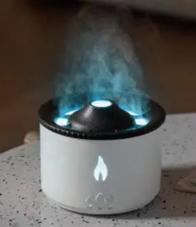 Aromea | Volcano Humidifier - 2-Color Spray, Quiet, 8H Timer Aromea