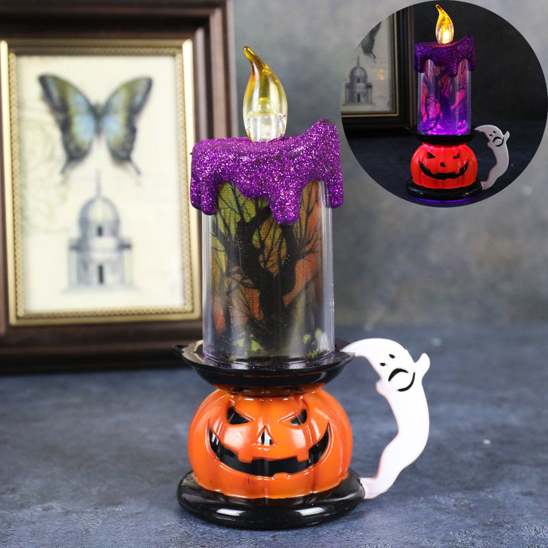 Aromea | LED Halloween Candle – Haunted House, Flashing Light, Spooky Party AROMEA
