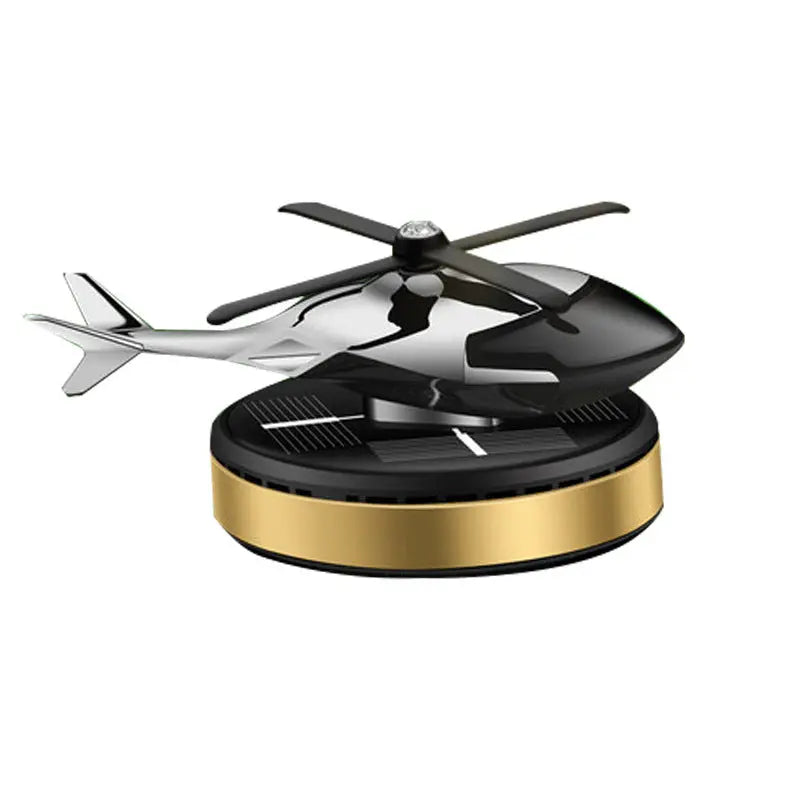 Aromea | Solar Helicopter Car Diffuser - Metal, Rotating, Refillable Aromea
