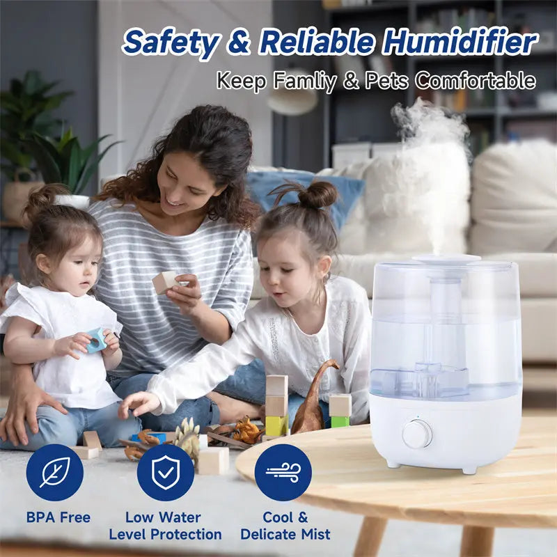 Aromea | 4L Humidifier - Low Water Protection, BPA-Free, Mechanical Aromea