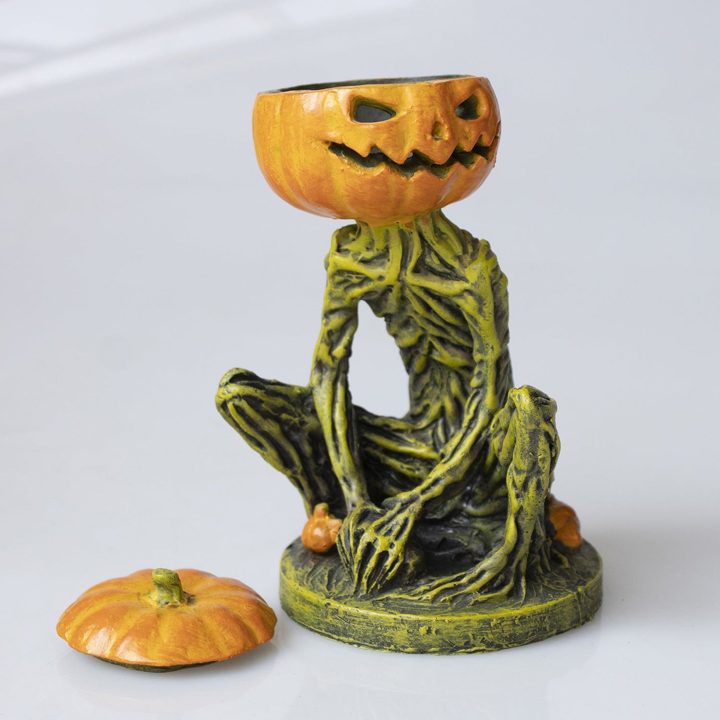 Aromea | Halloween Pumpkin Candlestick - Decor,Holiday Ornament,Tabletop Aromea