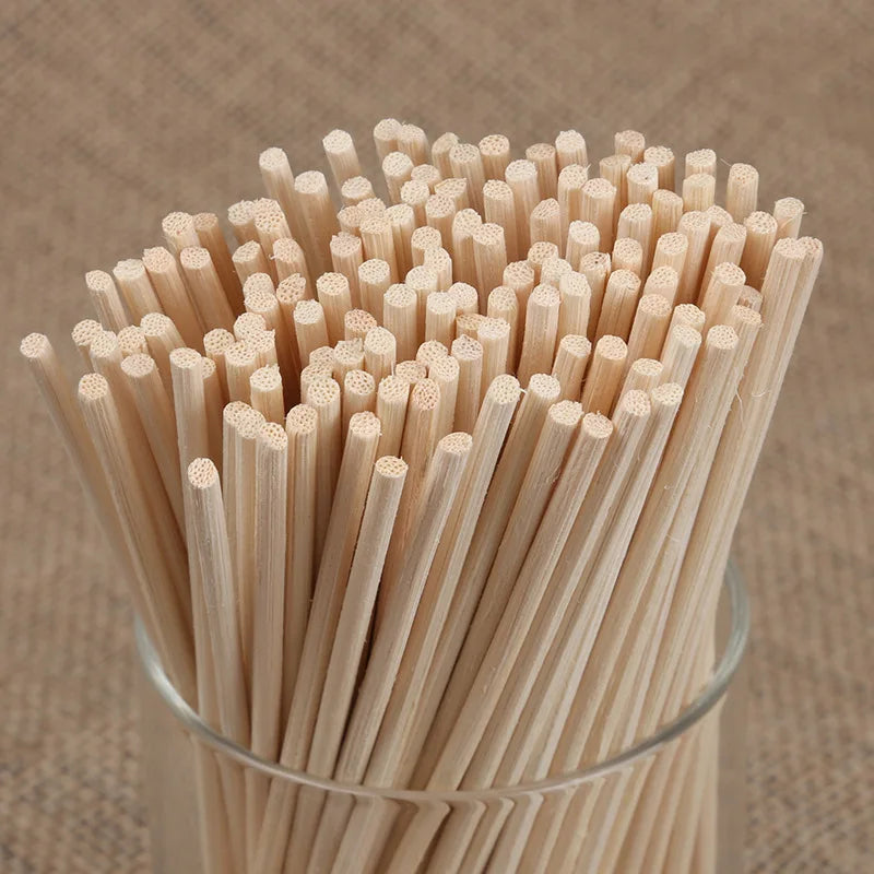 100pcs/lot 3/4/5mm Aroma Diffuser Replacement Rattan Reed Sticks Air Freshener Aroma Sticks Fragrant garden