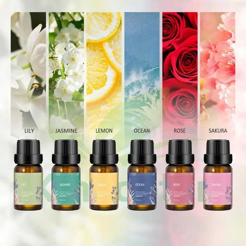 Aromea |6x10ml Essential Oils Set - Pure,Home & Office Diffuser AROMEA