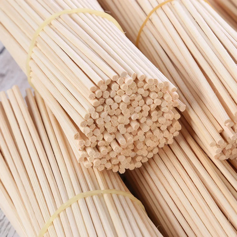 100pcs/lot 3/4/5mm Aroma Diffuser Replacement Rattan Reed Sticks Air Freshener Aroma Sticks Fragrant garden
