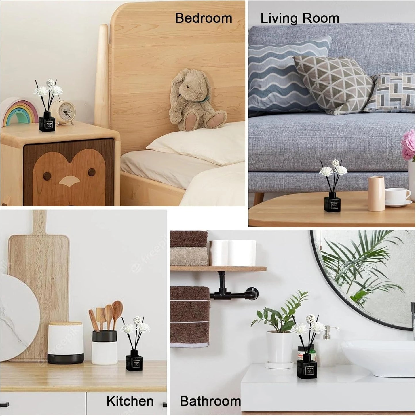 Aromea |Reed Diffuser - Hotel Scent, Long Lasting, Car & Home AROMEA