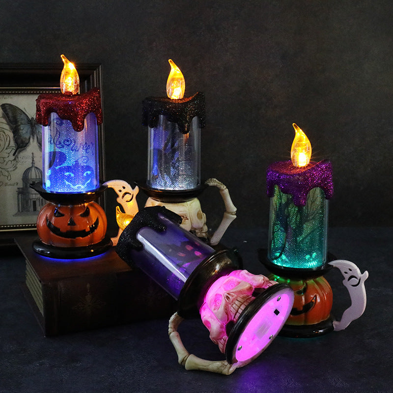 Aromea | LED Halloween Candle – Haunted House, Flashing Light, Spooky Party AROMEA