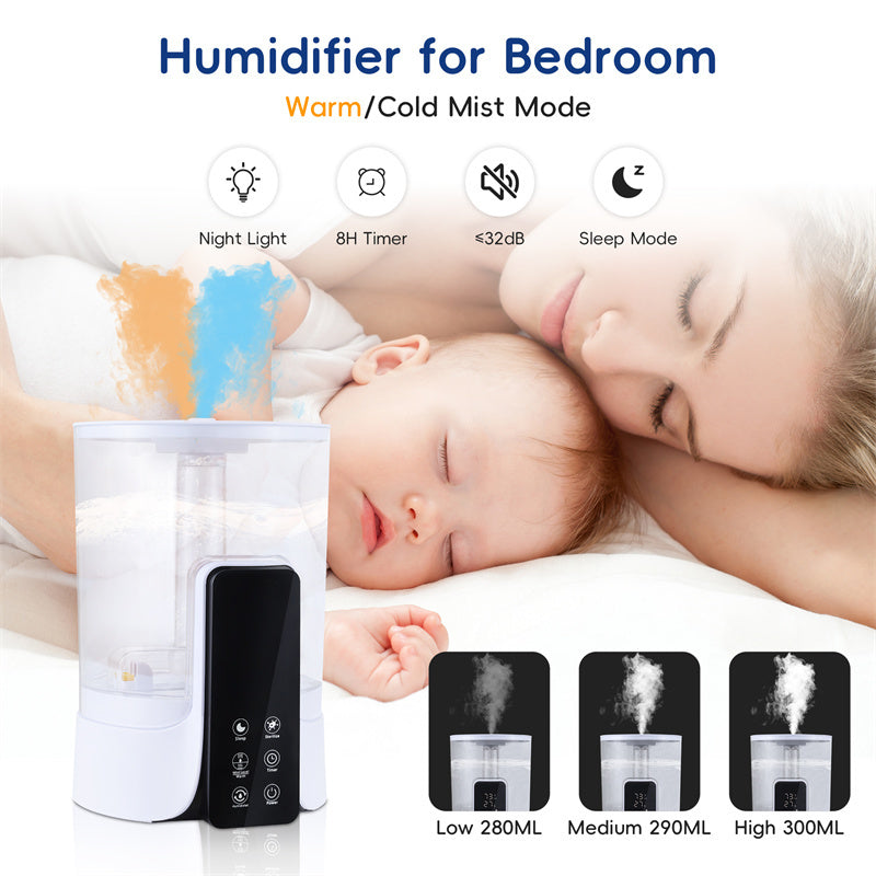 Aromea | 6L Humidifier - Warm & Cool Mist, UV Sterilization, Smart App Aromea