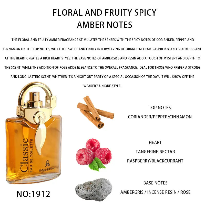 Aromea | Amber Perfume - Long Lasting, Spiced Floral, 100ml Aromea