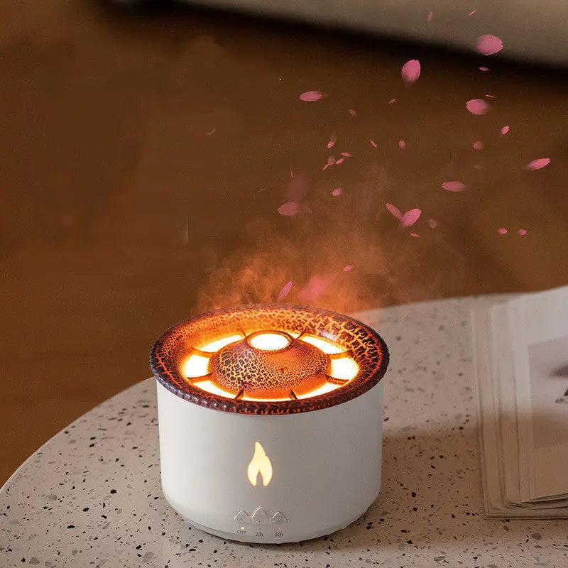 Aromea | Volcano Humidifier - 2-Color Spray, Quiet, 8H Timer Aromea