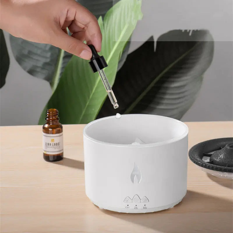 Aromea | Volcano Humidifier - 2-Color Spray, Quiet, 8H Timer Aromea