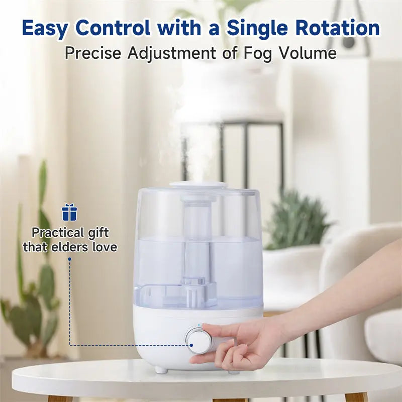 Aromea | 4L Humidifier - Low Water Protection, BPA-Free, Mechanical Aromea