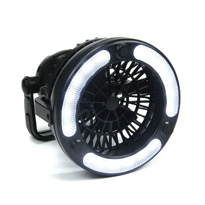 Aromea| LED Camping Fan Light - 2-in-1,Hangable,Battery Aromea