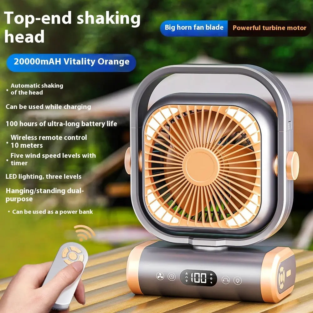 Aromea| Camping Fan - Portable, Rechargeable,Hanging Aromea