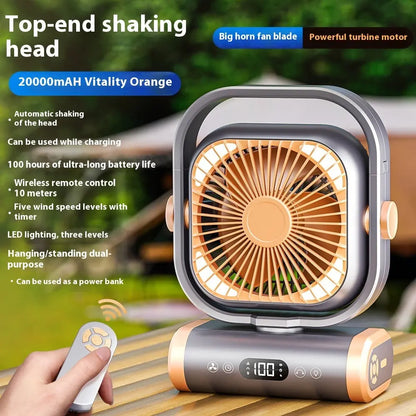 Aromea| Camping Fan - Portable, Rechargeable,Hanging Aromea
