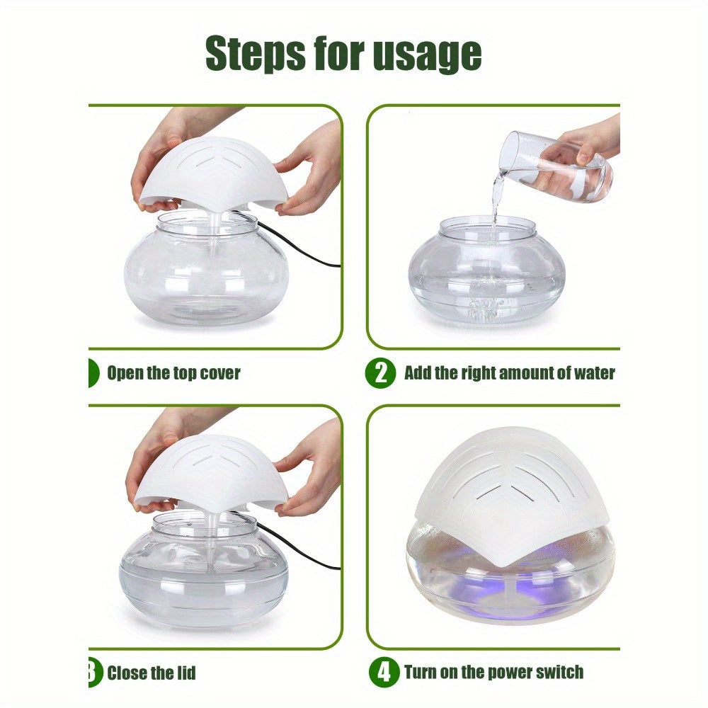 Aromea | Aromatherapy Diffuser & Air Purifier - 7-Color LED, Portable Aromea