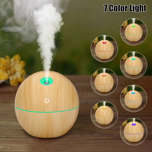 Aromea | USB Essential Oil Diffuser - Ultrasonic, 7-Color Light, Portable Aromea