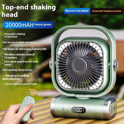 Aromea| Camping Fan - Portable, Rechargeable,Hanging Aromea