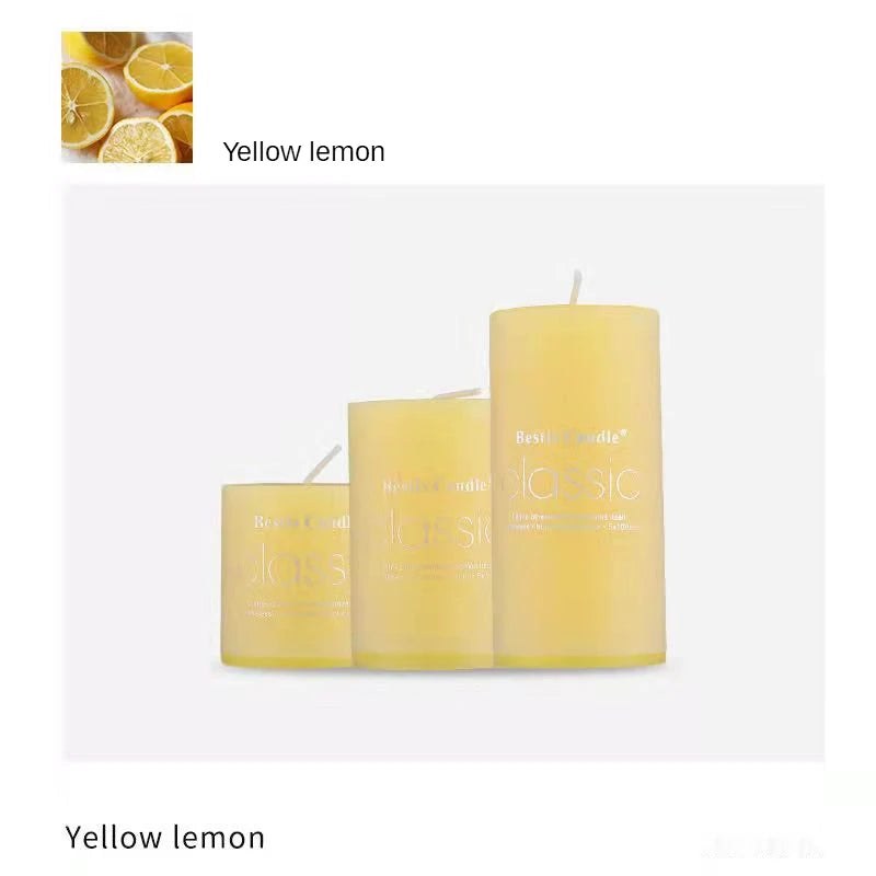 3pcs/Set Modern Simple Home Decoration Candle Cylindrical Aromatherapy Candles - Fragrant garden