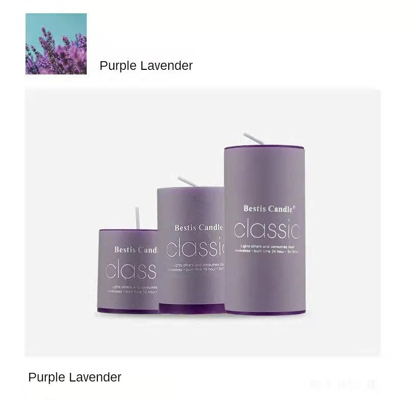 3pcs/Set Modern Simple Home Decoration Candle Cylindrical Aromatherapy Candles - Fragrant garden