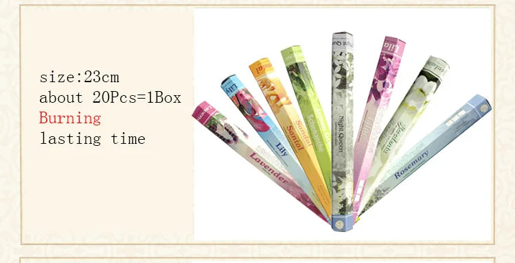 3/4/5/10 Boxes Handmade Indian Incense Rich Aroma Sandalwood Yoga Aromatherapy Fragrant garden