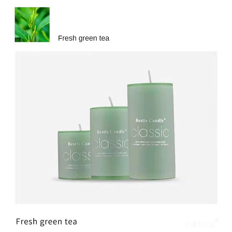 3pcs/Set Modern Simple Home Decoration Candle Cylindrical Aromatherapy Candles - Fragrant garden