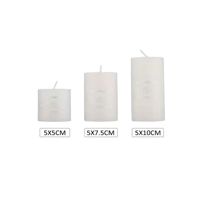 3pcs/Set Modern Simple Home Decoration Candle Cylindrical Aromatherapy Candles - Fragrant garden