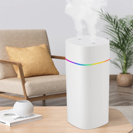 600ML Mini Air Humidifier  Double Spray Port Atomizer Aroma Diffuser Fragrant garden