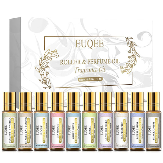 10 PCS*10ml   Fragrance Essential Oil Gift Set - Roller Fragrance Oil Fragrant garden