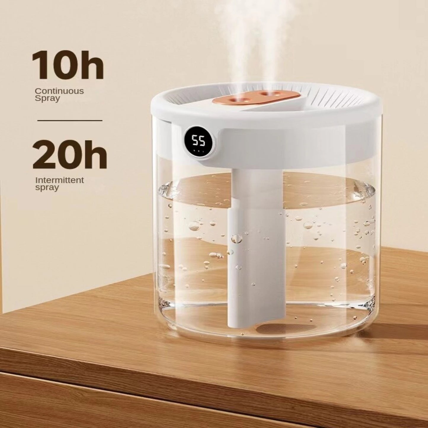 2L  Dual nozzle mist humidifier & Aromatherapy diffuser Fragrant garden