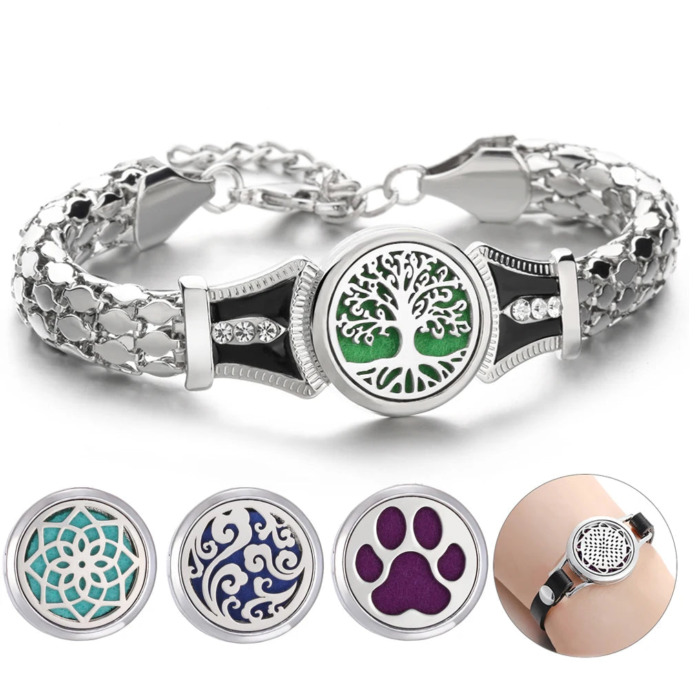 Exquisite Aroma Perfume Bracelet  Essential Oil Diffuser Bracelet Wristband Fragrant garden