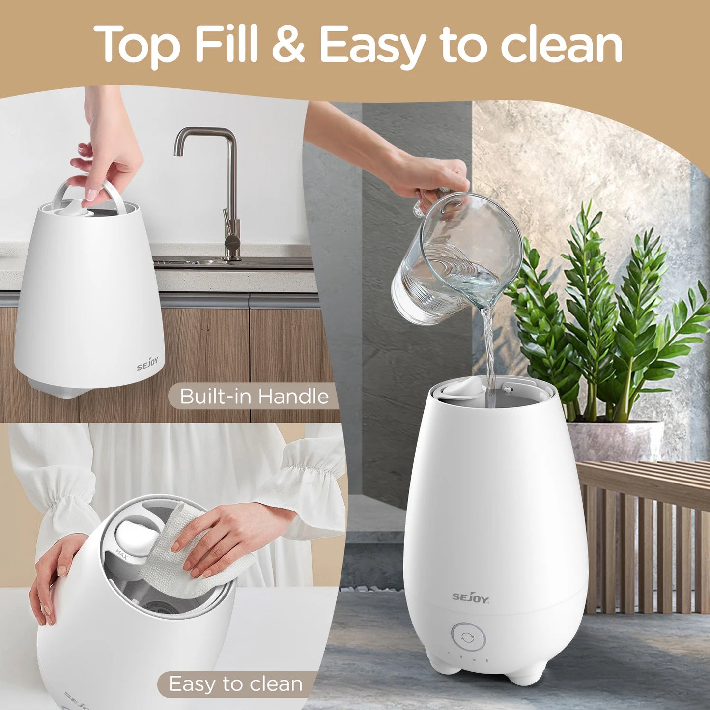 5L  Aromatherapy Air Humidifier Diffuser Dual Spray Fogger Fragrant garden