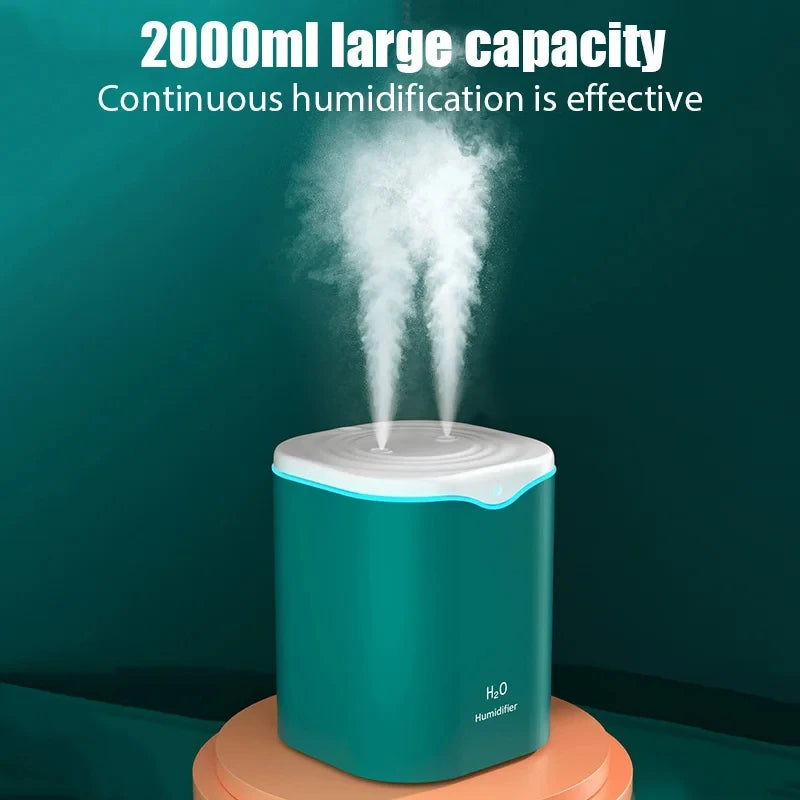 2L Large Capacity Dual Spray Humidifier /Aromatherapy diffuser Fragrant garden