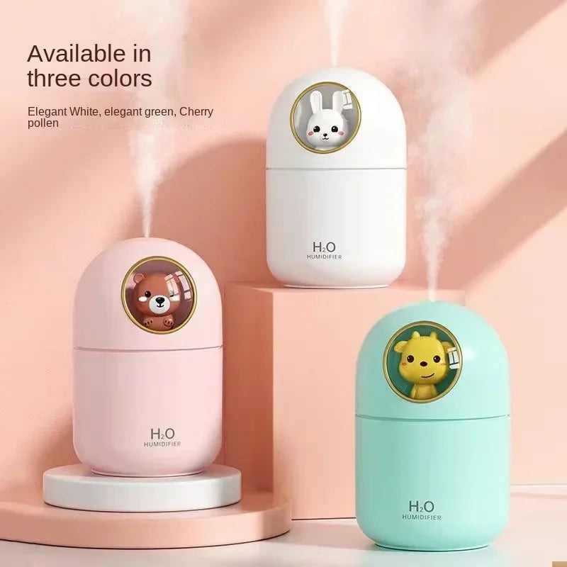 300ML Cute LED Ambient Light  Essential Oil Aromatherapy  Humidifier Fragrant garden