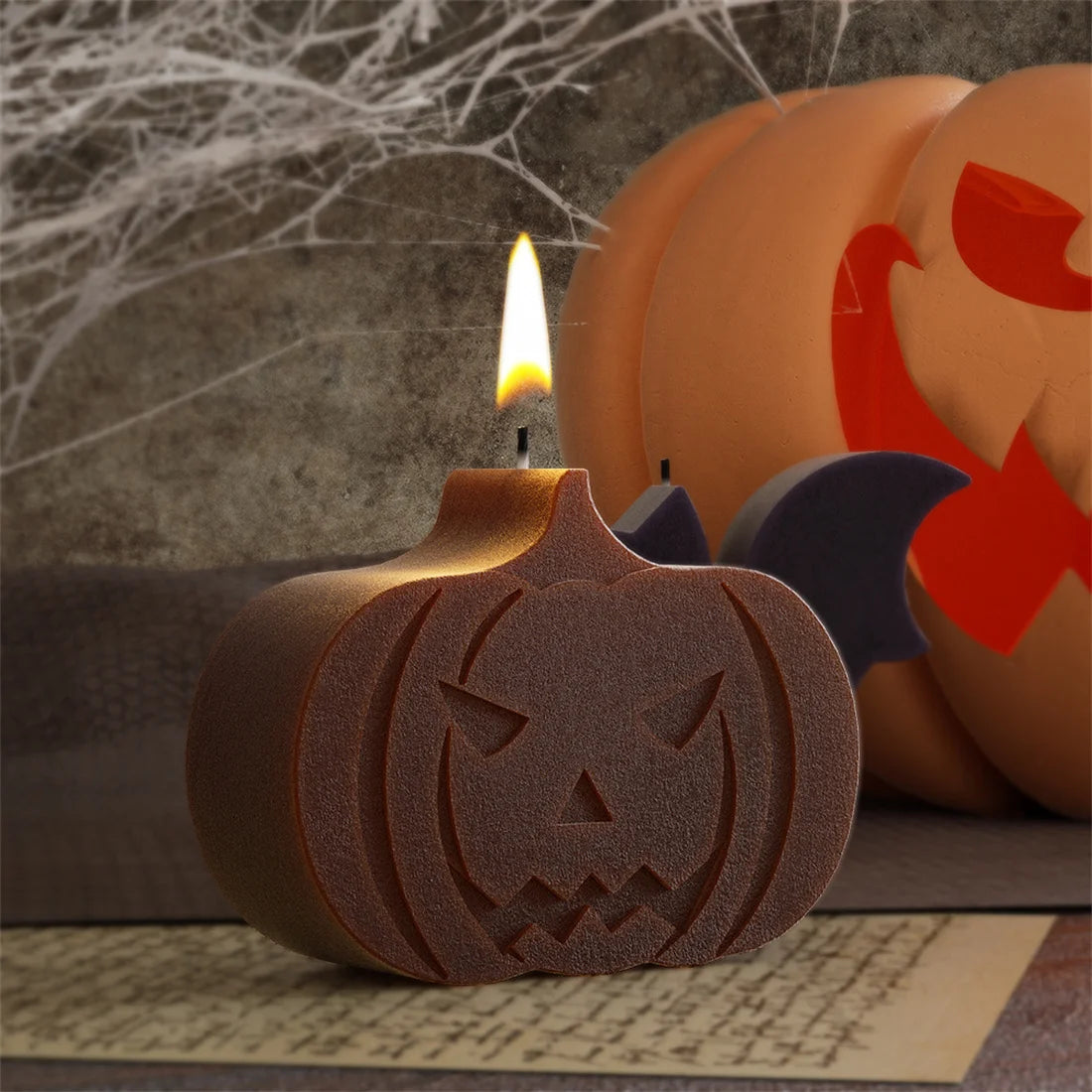 Halloween Pumpkin Silicone Mold Soap Candle Mold Fragrant garden