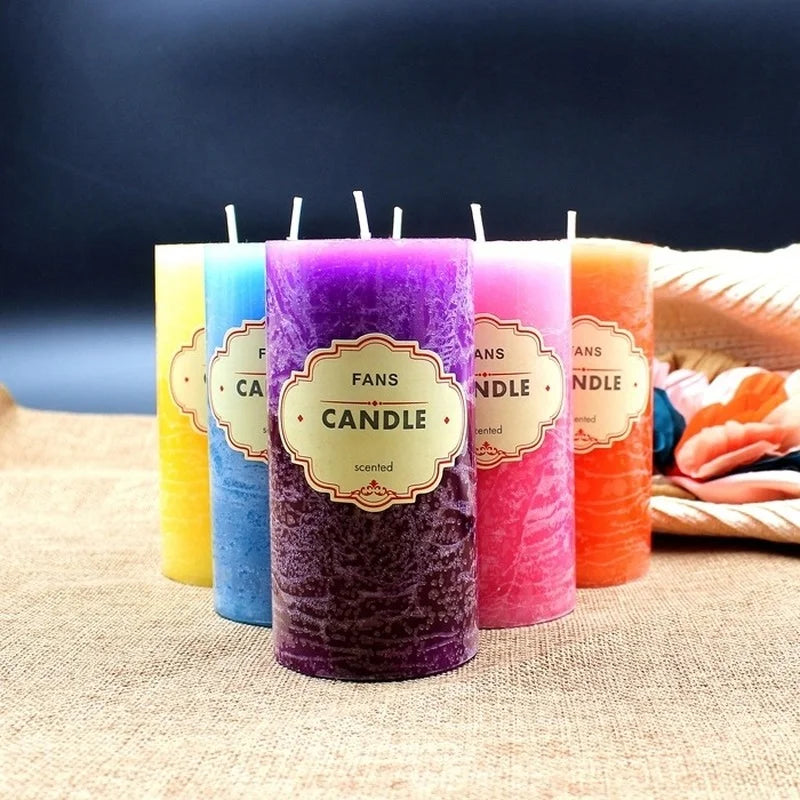 5*10CM Colorful Soy Wax Scented Candles Fragrant garden