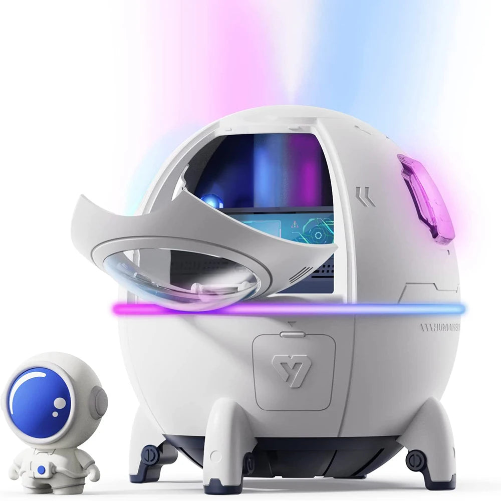 220ML Space Capsule Air Humidifier/ Aromatherapy Diffuser with Led Light Fragrant garden