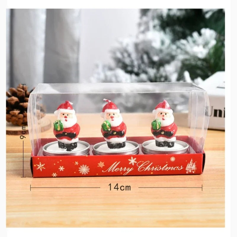 3PCS Small Christmas Candle Aromatherapy Gift Set Fragrant garden