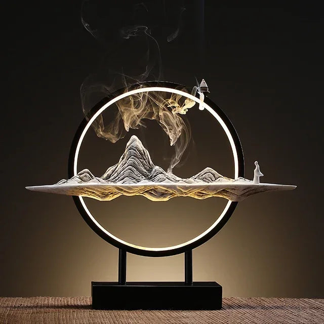 Oriental Charm Decoration  Incense Burner  Fragrance Incensario Home Decor Backflow Incense - Fragrant garden