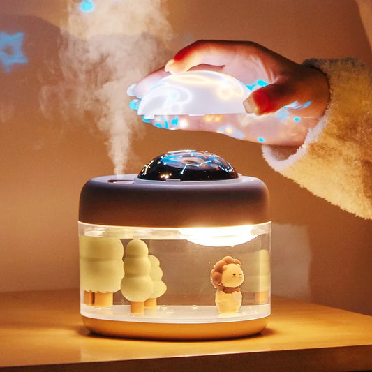 500ML  Projection Lamp  Aroma Humidifier Fragrant garden