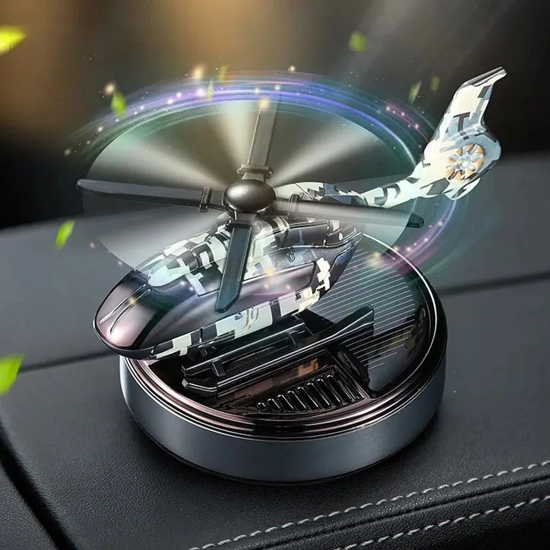 Mini Solar Helicopter Car Interior Accessories Perfume Diffuser Air Freshener Fragrant garden