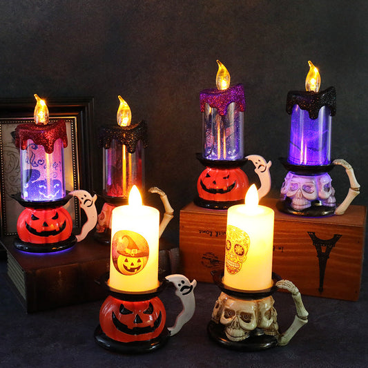 Aromea | LED Halloween Candle – Haunted House, Flashing Light, Spooky Party AROMEA