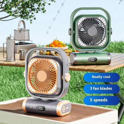 Aromea| Camping Fan - Portable, Rechargeable,Hanging Aromea