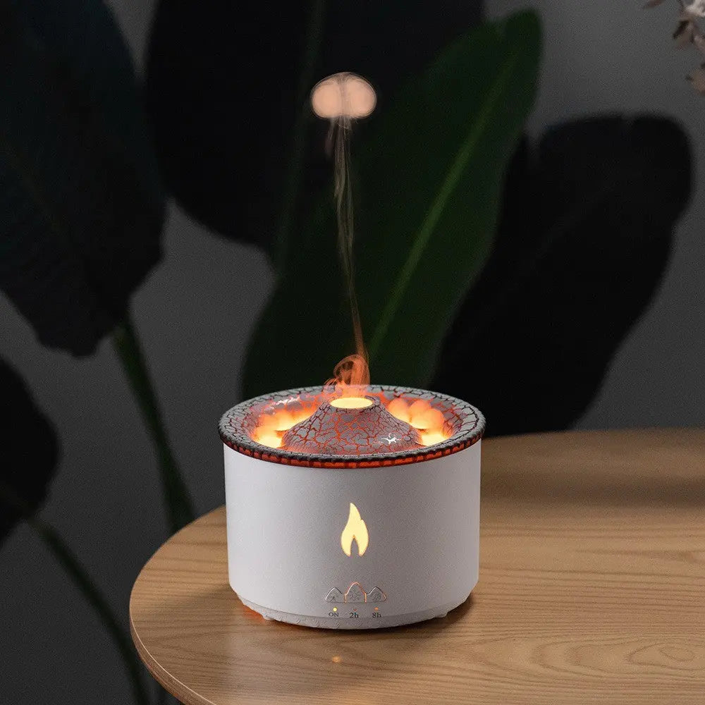 Aromea | Volcano Humidifier - 2-Color Spray, Quiet, 8H Timer Aromea